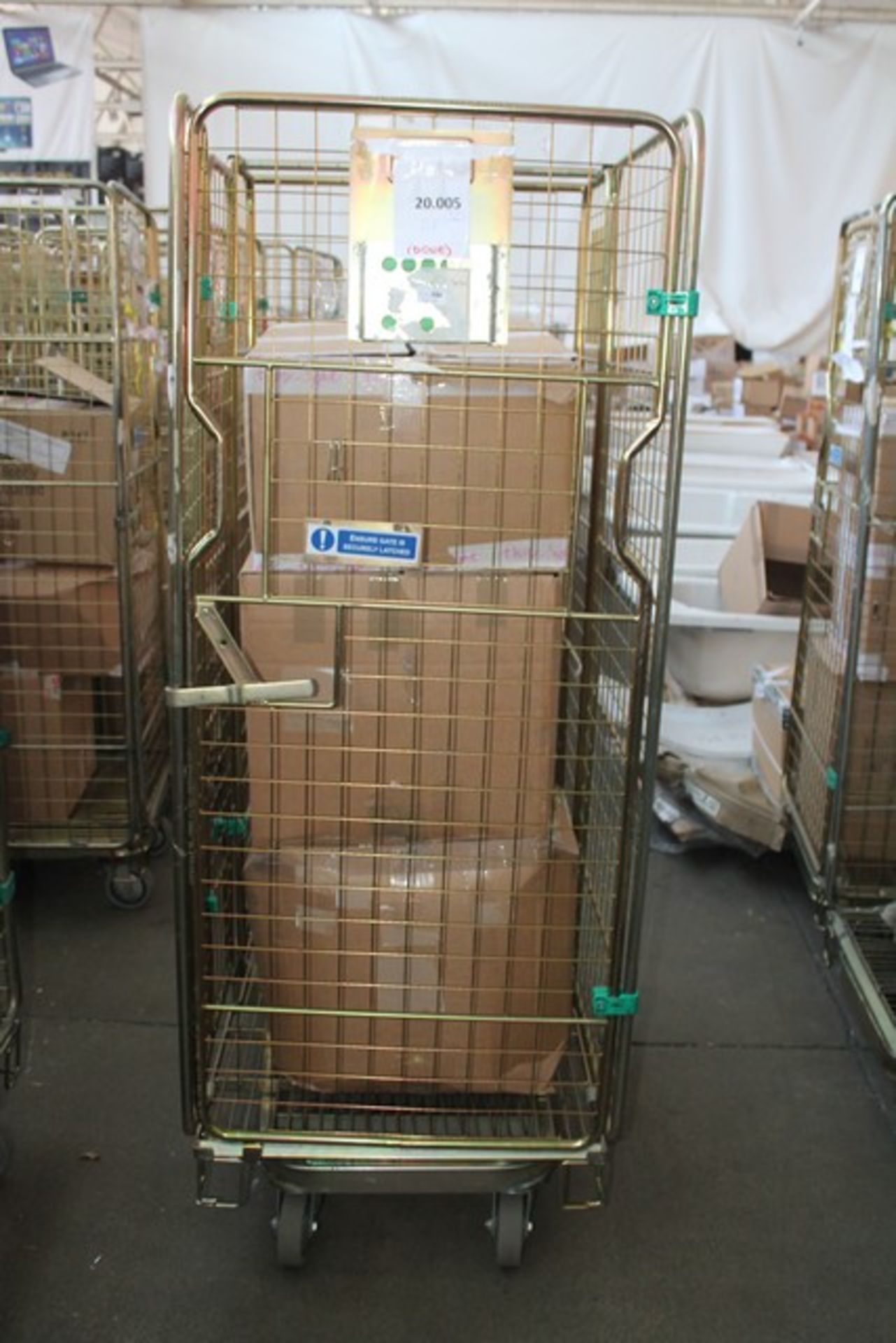 ONE CAGE TO CONTAIN APPROX 113 UNITS OF BRAND NEW ASSORTED DESIGNER ITEMS RANGING FROM MEN'S &