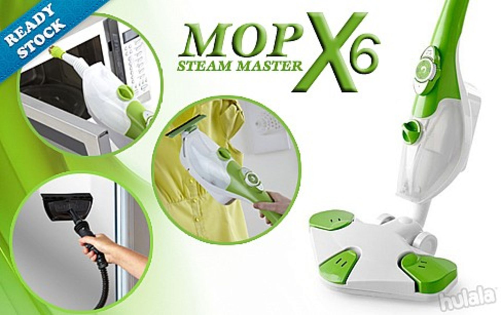 BOXED BRAND NEW AND SEALED H20 X6 MODEL 6 IN 1 STEAM MOP (TWT268) (THERE IS ONE ITEM IN THIS LOT )(