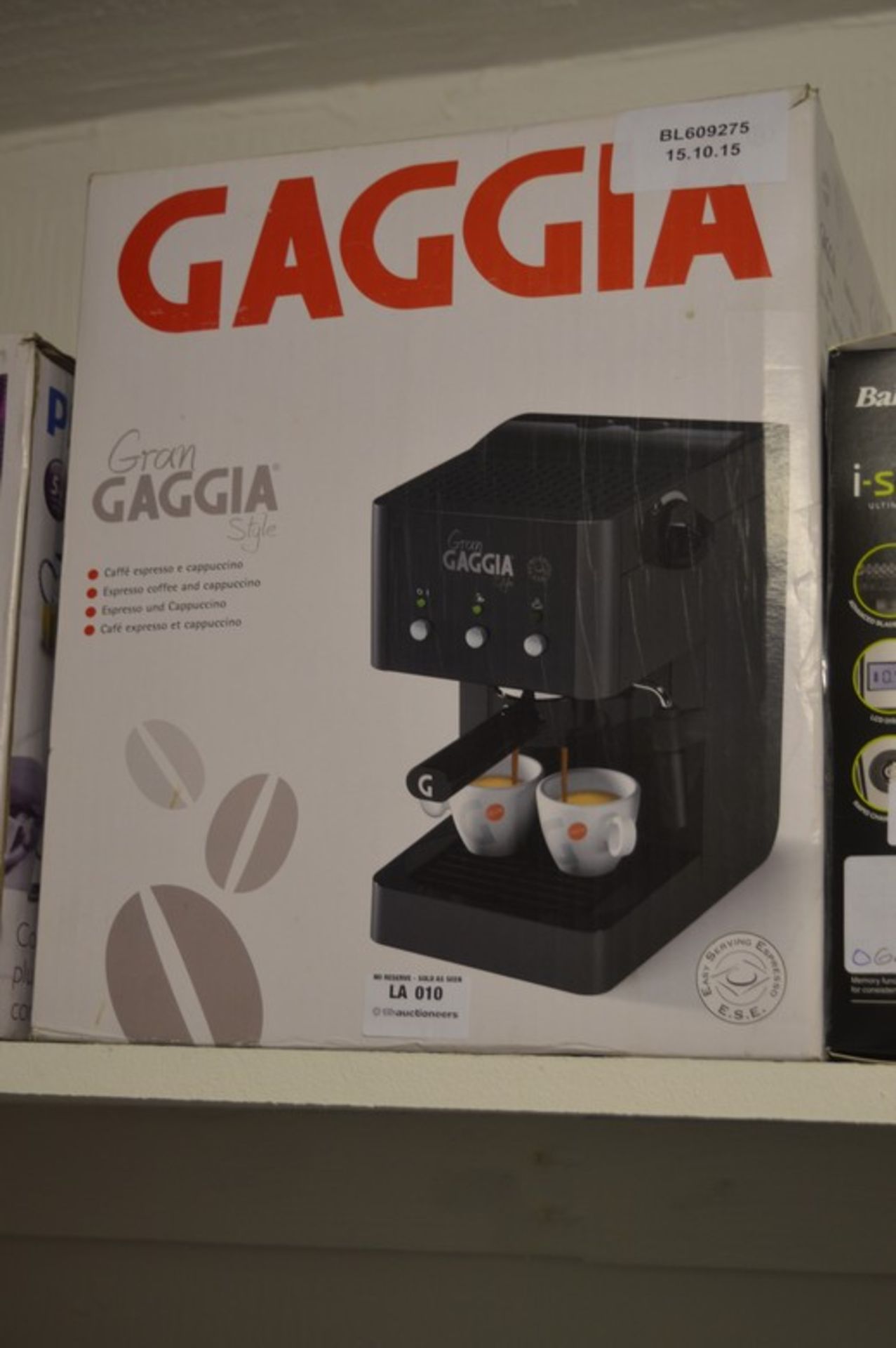 BOXED GRAND GAGGIA STYLE CAFÉ ESPRESSO AND CAPPUCCINO MAKER RRP £200.00 15/10/15