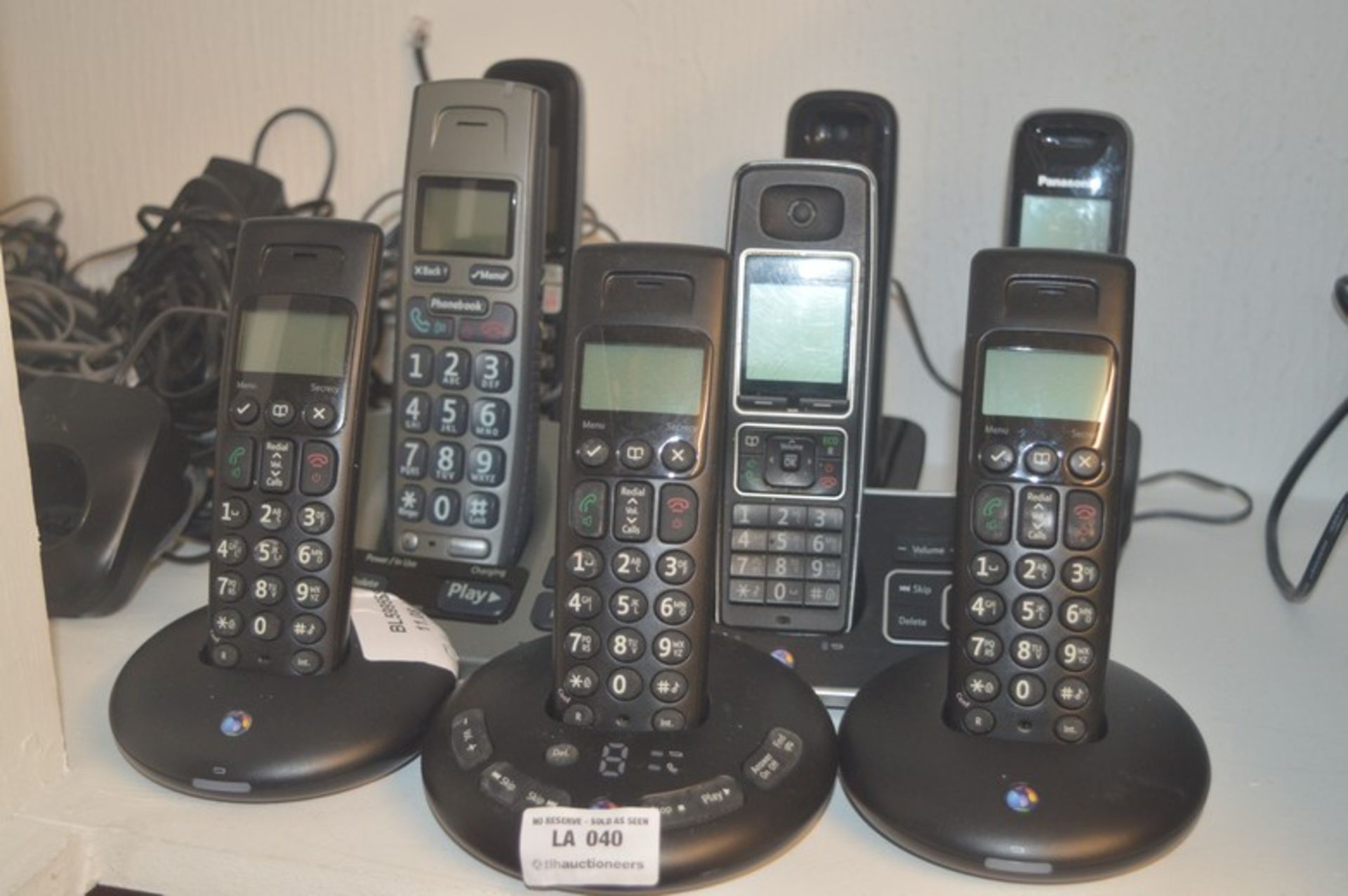 6 X ASSORTED PHONE SYSTEMS BY BT AND PANASONIC COMBINED RRP £240.00 11/08/15