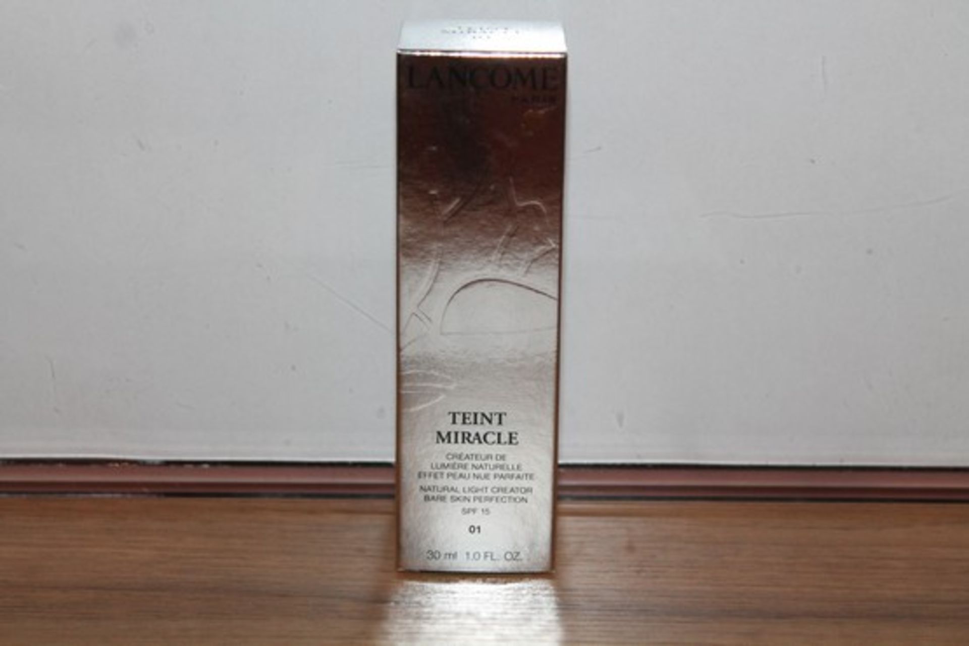 BOXED BRAND NEW FACTORY SEALED LANCOME PARIS TEINT BARE MIRACLE, BARE SKIN PROTECTION, SPF 15 007,