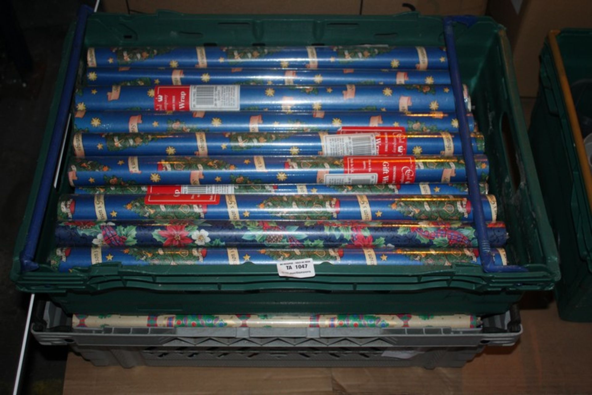 ONE LOT TO CONTAIN 2 BOXES TO CONTAIN A LARGE AMOUNT OF FESTIVE WRAPPING PAPER (PV-FORREST)