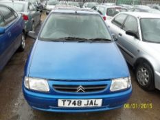 Citroen Saxo VTR - T748 JAL Date of registration:  26.03.1999 Date of first registration in the UK: