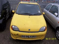 Fiat Seicento Sporting - R696 EBU Date of registration:  30.06.1998 1108cc, petrol, manual, yellow