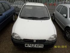 Vauxhall Corsa Merit - M762 KPH Date of registration:  26.02.1995 1196cc, petrol, manual, white