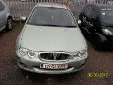 Rover 25 IL 16V - GY51 XPL Date of registration:  26.10.2001 1396cc, petrol, manual, green