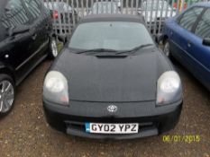 Toyota MR2 Roadster VVTI convertible - GY02 YPZ Date of registration:  12.06.2002 1794cc, petrol,