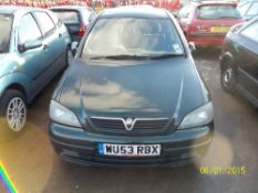 Vauxhall Astra SXI 16V - WU53 RBX Date of registration:  02.09.2003 1598cc, petrol, manual, green