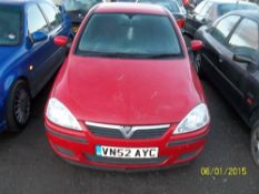 Vauxhall Corsa - VN52 AYC Date of registration:  18.11.2002 973cc, petrol, manual, red Odometer