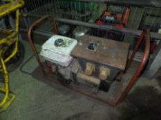 Honda 4kva petrol generator 240/110v