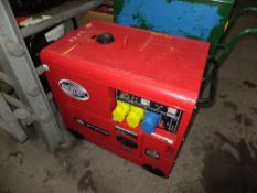 Red 6kva silent diesel generator