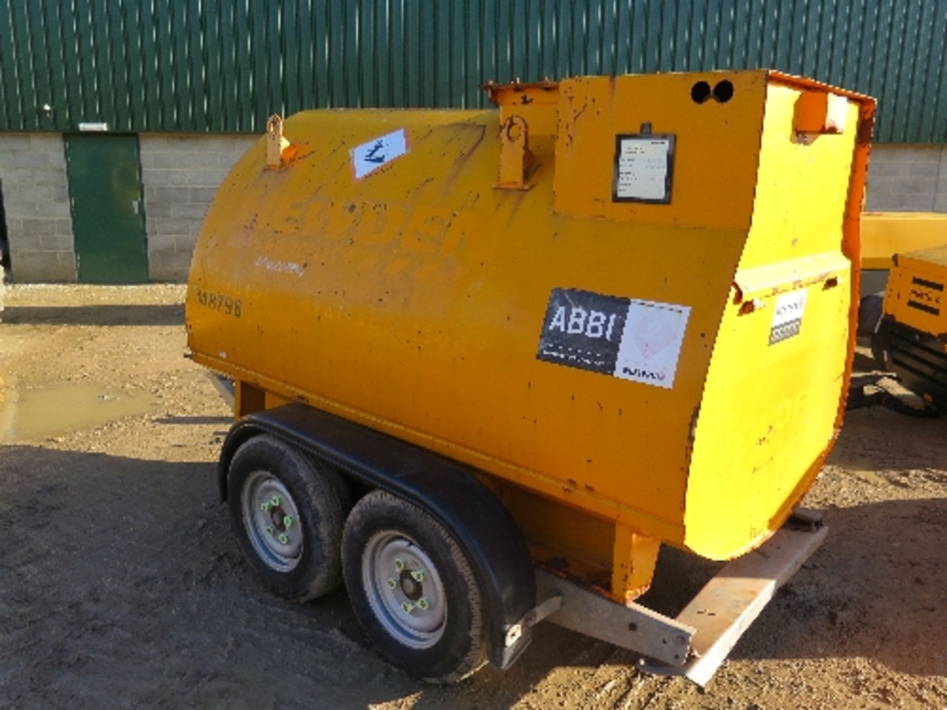 Abbi 2000ltr bunded road tow fuel bowser 148796  - ROAD TOW All lots have been described to the best