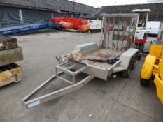 Indespension 2.6 tonne twin axle plant trailer
No tow hook