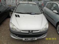Peugeot 206 XS - W87 NBY Date of registration:  01.03.2000 1587cc, petrol, manual, silver Odometer