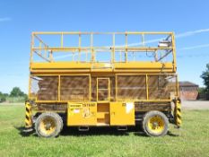 Skyjack 9250 scissor lift 2022 hrs 2007 157668ALL LOTS are SOLD AS SEEN WITHOUT WARRANTY