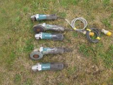 5 number Makita power tools for spares ALL LOTS are SOLD AS SEEN WITHOUT WARRANTY expressed, given