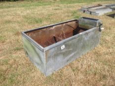 1 no. square galvanised water trough