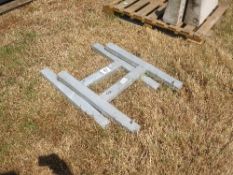 Pair of galvanised H stands