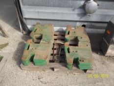 16 X 50 kgs John Deere front end weights