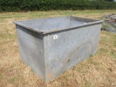 1 no. galvanised square water trough