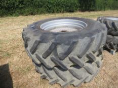 PR Goodyear 20.8 R 38 rear rims and tyres 80% to suit Massey-Ferguson 6200/6400 series