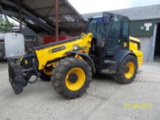 JCB TM310S DX 59 FJO (2009), 3,800 hours, 4WD, air con, air seat, CD/radio c/w Albutt pallet forks