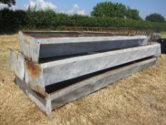5 no. large feed troughs