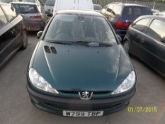 Peugeot 206 Roland Garros - W799 TBP  Date of registration:  29.08.2000 1587cc, petrol, manual,