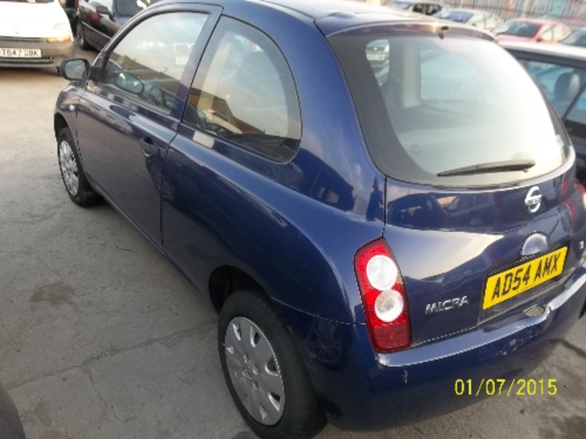 Nissan Micra E - AD54 AMX Date of registration:  01.01.2005 998cc, petrol, manual, blue Odometer - Image 4 of 4