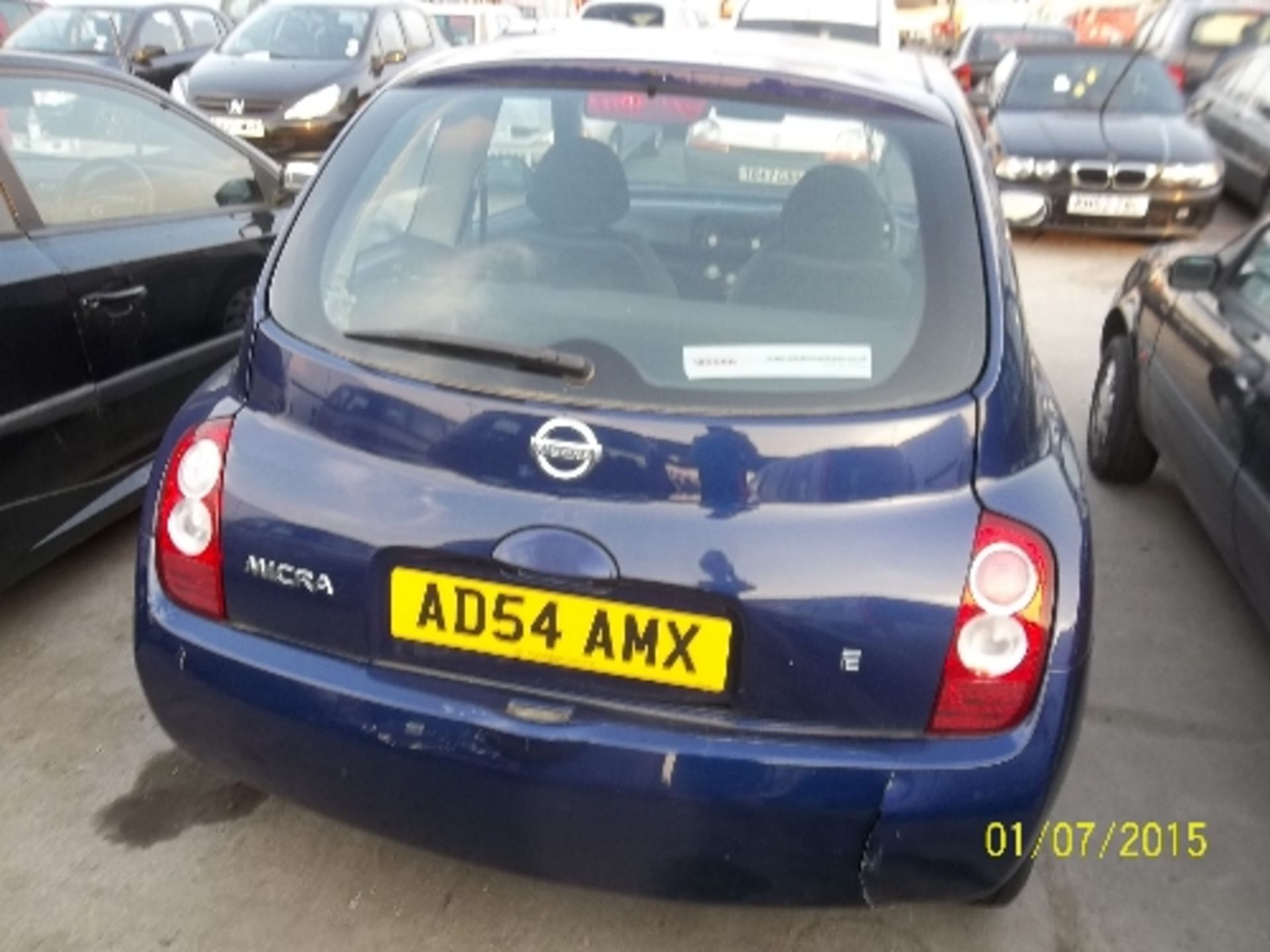 Nissan Micra E - AD54 AMX Date of registration:  01.01.2005 998cc, petrol, manual, blue Odometer - Image 3 of 4