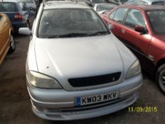 Vauxhall Astra Club 8V Estate - KW03 WKV Date of registration:  01.03.2003 1598cc, petrol, manual,