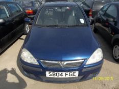 Vauxhall Corsa SXI 16V - SB04 FGE Date of registration:  14.05.2004 1199cc, petrol, manual, blue