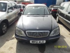 Mercedes S320 CDI - MR51 ALE Date of registration:  16.05.2002 3227cc, diesel, automatic, blue