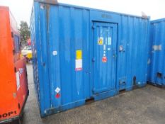 FG Wilson/Perkins 75kva generator in 12ft secure container, 16,483 hrs RMP