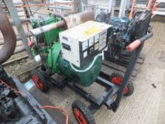 Lister TS2 generator on trolley