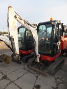 JCB 801.8CTS mini digger (2011) 1650 hours
RDD 0 bucket, expanding tracks
Smashed door glass
