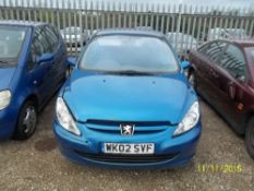 Peugeot 307 Rapier 16V - WK02 SVF Date of registration:  08.07.2002 1587cc, petrol, manual, blue