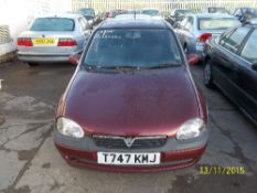 Vauxhall Corsa 16V - T747 KMJ
Date of registration: 29.06.1999
1199cc, petrol, manual red