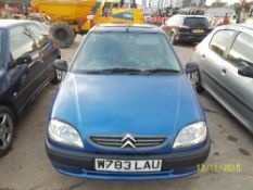 Citroen Saxo Forte - W783 LAU Date of registration:  06.03.2000 1124cc, petrol, manual, blue