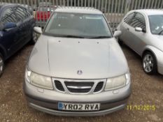 Saab 9-5 Vector - YR02 RVA Date of registration: 30.04.2002 1985cc, petrol, automatic, grey Odometer