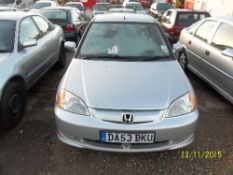 Honda Civic SE Executive IMA - DA53 BKU Date of registration:  31.10.2003 1339cc, gas bi fuel,