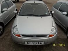 Ford KA Style - GD51 KAA Date of registration:  11.02.2002 1299cc, petrol, manual, silver Odometer