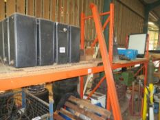 3 sections of pallet racking as erected