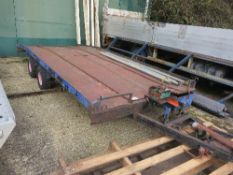 16ft beaver tail trailer 5m x 2.05m steel bed c/w ramps