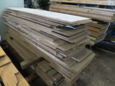 Quantity of T&G chip board floor boarding