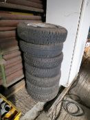 6 trailer wheels and tyres