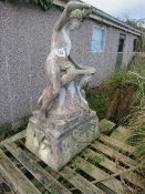 Garden statue water feature