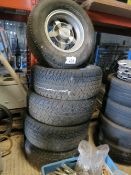 5 Classic Range Rover BWA alloy wheels with tyres