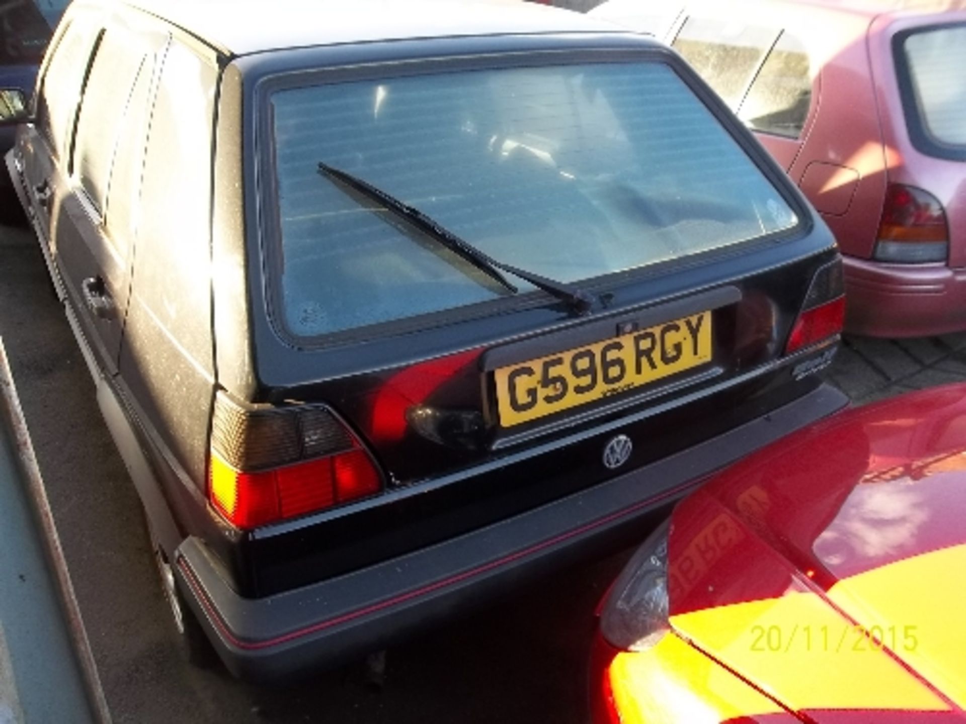 Volkswagen Golf Driver - G596 RGY Date of registration: 04.01.1990 1595cc, petrol, manual, black - Image 3 of 4