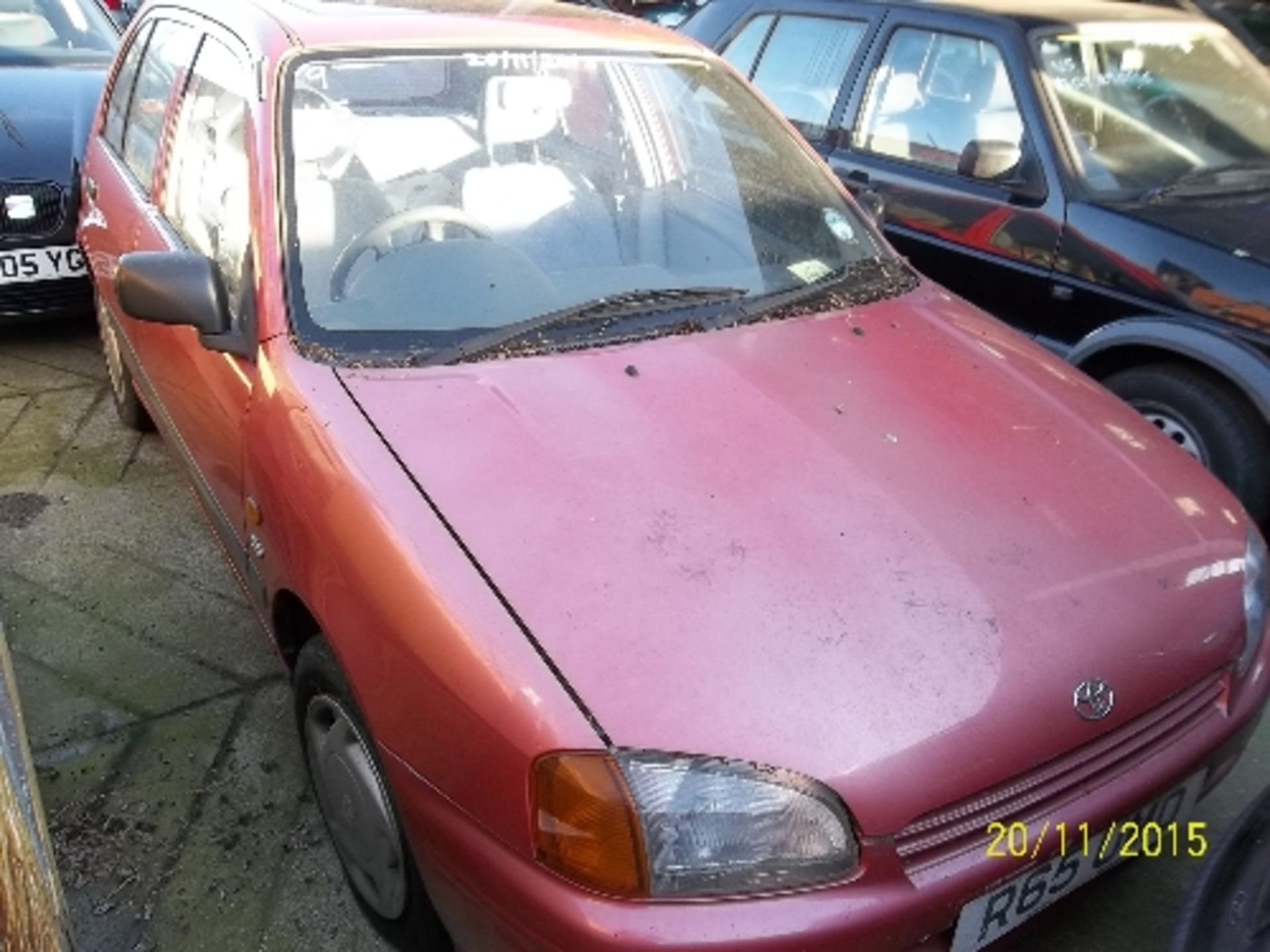 Toyota Starlet CD - R65 UMO Date of registration:  01.08.1997 1332cc, petrol, manual, red Odometer - Image 2 of 4